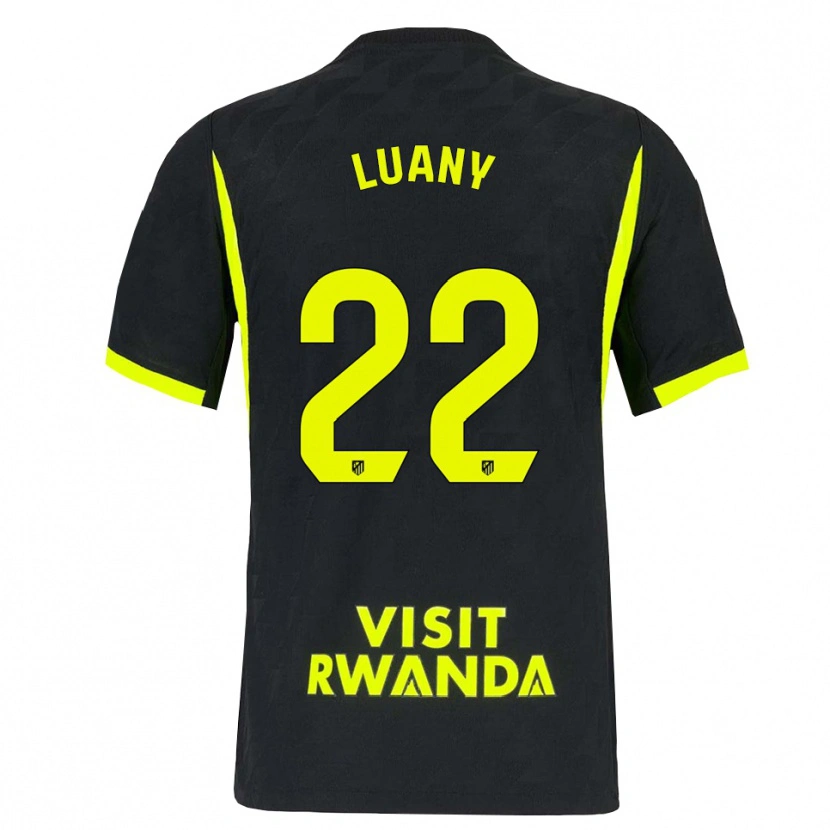 Danxen Niño Camiseta Luany Vitória Da Silva Rosa #22 Verde Brillante Negro 2ª Equipación 2026/27 La Camisa