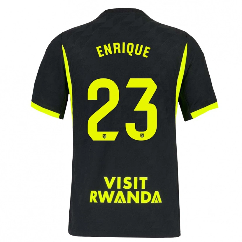 Danxen Niño Camiseta Gustavo Enrique #23 Verde Brillante Negro 2ª Equipación 2026/27 La Camisa