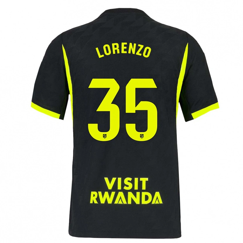 Danxen Niño Camiseta Diego Lorenzo #35 Verde Brillante Negro 2ª Equipación 2026/27 La Camisa