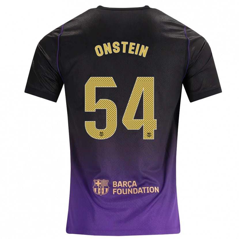 Danxen Niño Camiseta Juwensley Onstein #54 Morado Amarillo Negro 2ª Equipación 2026/27 La Camisa