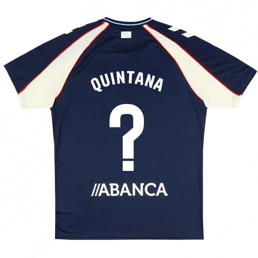 Danxen Niño Camiseta Mateo Quintana #0 Azul Real Rojo Blanco 2ª Equipación 2026/27 La Camisa