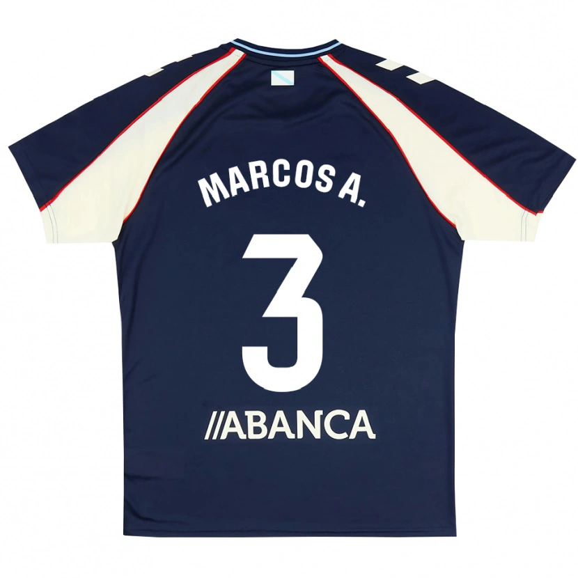 Danxen Niño Camiseta Marcos Alonso #3 Azul Real Rojo Blanco 2ª Equipación 2026/27 La Camisa