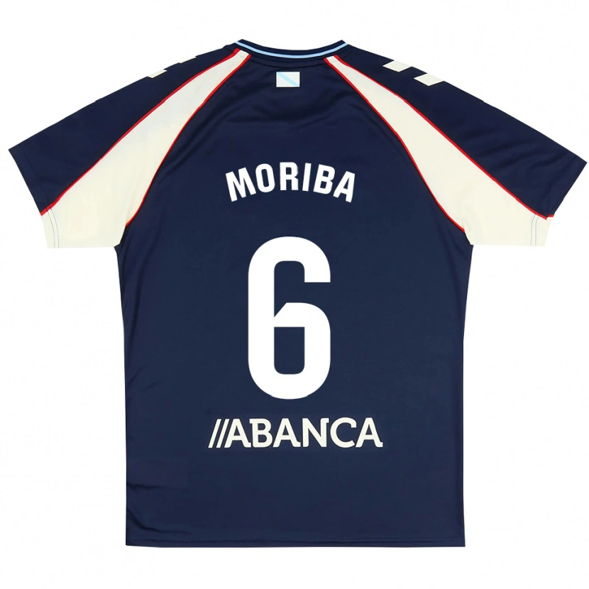 Danxen Niño Camiseta Ilaix Moriba #6 Azul Real Rojo Blanco 2ª Equipación 2026/27 La Camisa