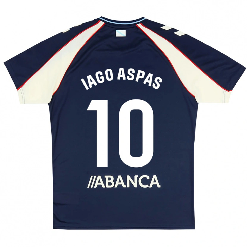 Danxen Niño Camiseta Iago Aspas #10 Azul Real Rojo Blanco 2ª Equipación 2026/27 La Camisa