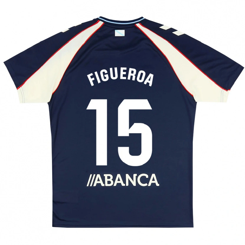 Danxen Niño Camiseta María Figueroa #15 Azul Real Rojo Blanco 2ª Equipación 2026/27 La Camisa