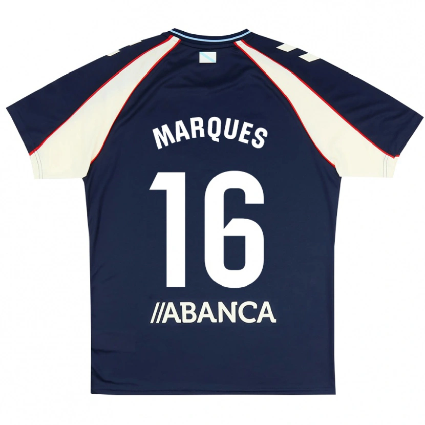 Danxen Niño Camiseta Jailson Marques Siqueira #16 Azul Real Rojo Blanco 2ª Equipación 2026/27 La Camisa