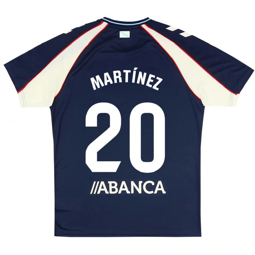 Danxen Niño Camiseta Lara Martínez #20 Azul Real Rojo Blanco 2ª Equipación 2026/27 La Camisa