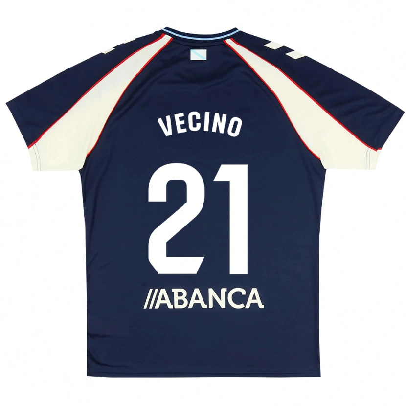 Danxen Niño Camiseta Matías Vecino #21 Azul Real Rojo Blanco 2ª Equipación 2026/27 La Camisa