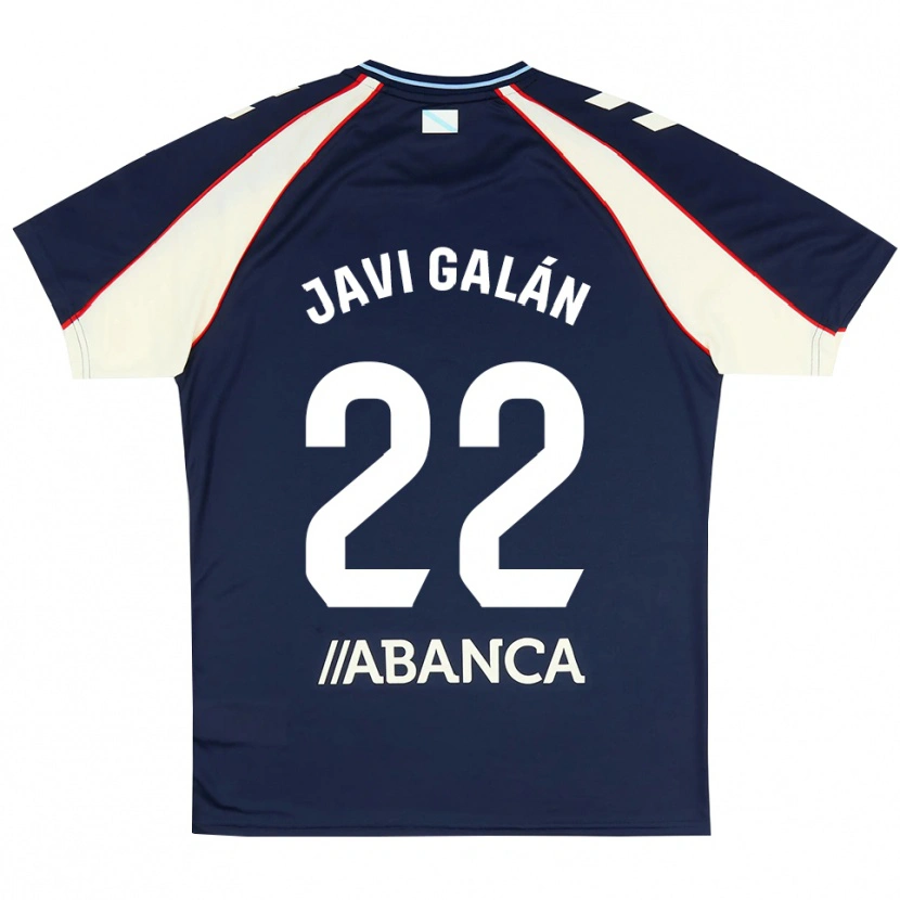 Danxen Niño Camiseta Javi Galán #22 Azul Real Rojo Blanco 2ª Equipación 2026/27 La Camisa
