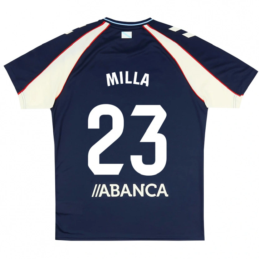 Danxen Niño Camiseta Germain Milla #23 Azul Real Rojo Blanco 2ª Equipación 2026/27 La Camisa