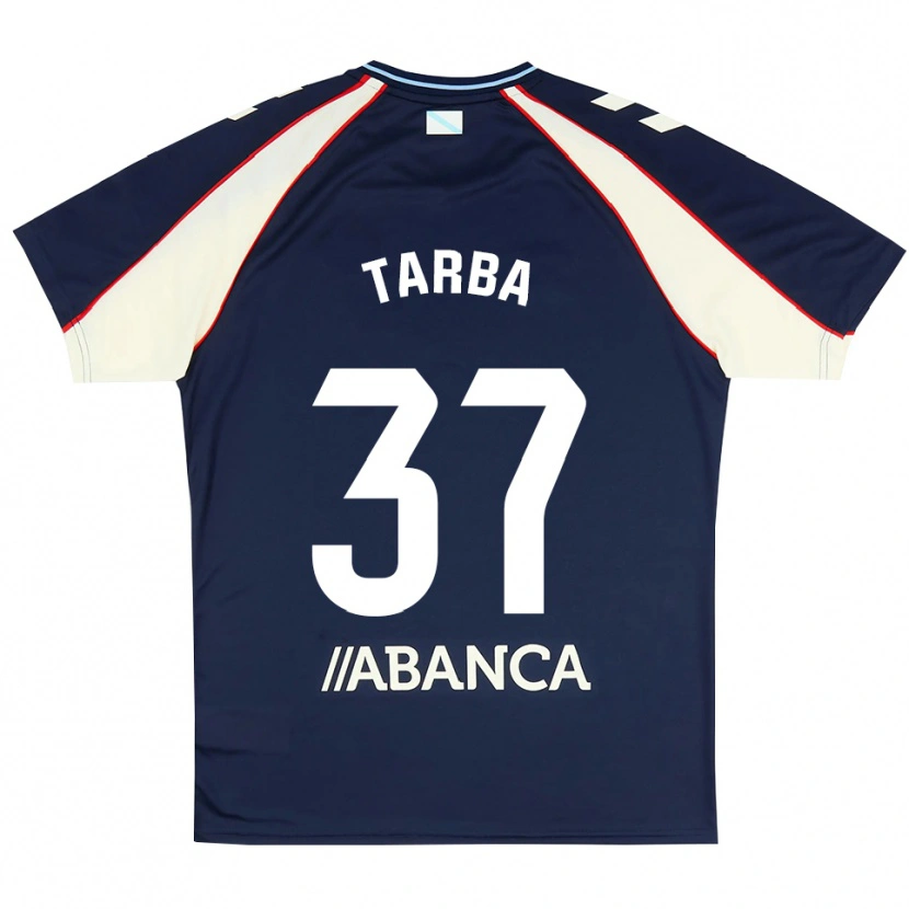 Danxen Niño Camiseta Ianis Tarba #37 Azul Real Rojo Blanco 2ª Equipación 2026/27 La Camisa