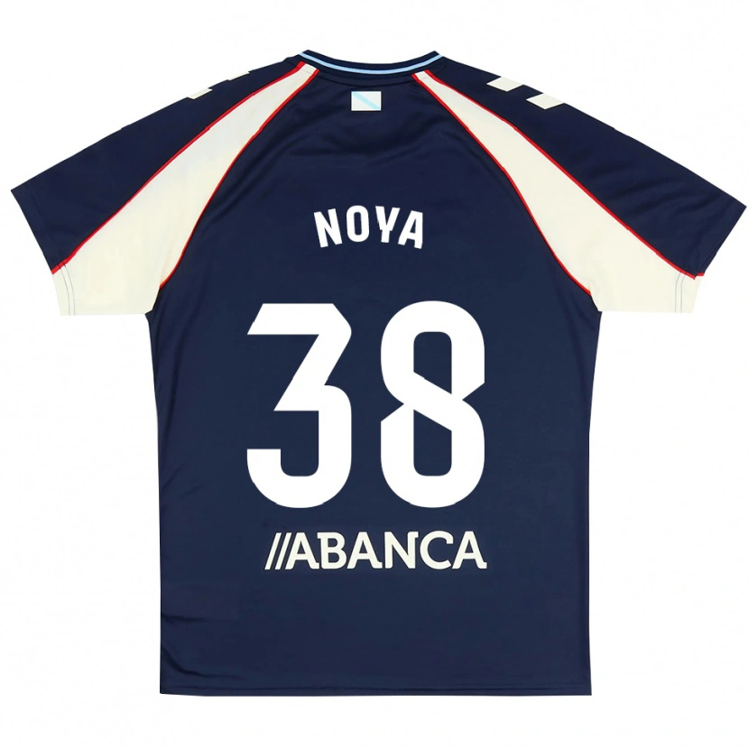 Danxen Niño Camiseta Dani Noya #38 Azul Real Rojo Blanco 2ª Equipación 2026/27 La Camisa