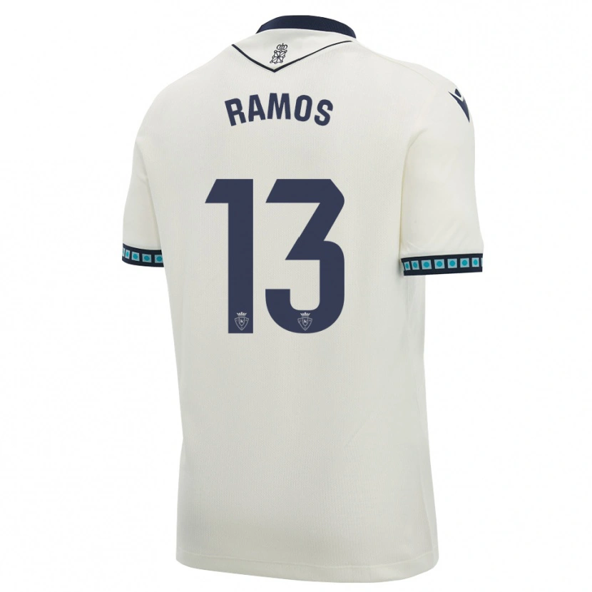 Danxen Niño Camiseta Darío Ramos #13 Blanco Negro Azul Cielo Claro 2ª Equipación 2026/27 La Camisa