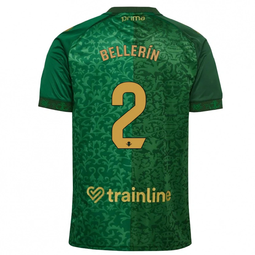 Danxen Niño Camiseta Héctor Bellerín #2 Verde Bosque Dorado Oscuro 2ª Equipación 2026/27 La Camisa