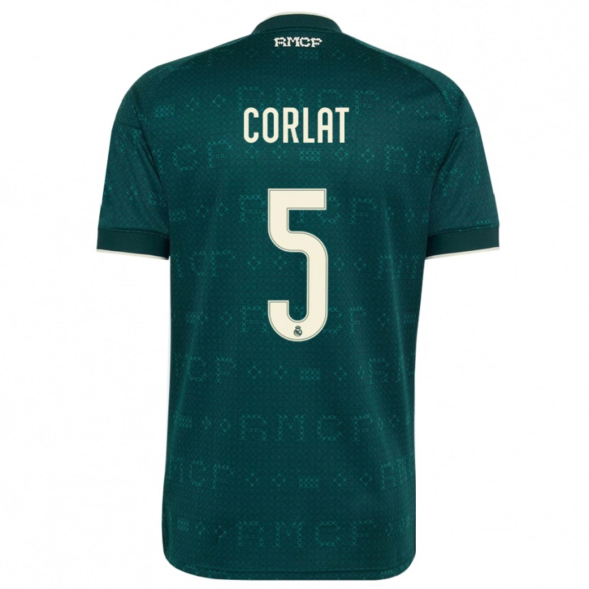 Danxen Niño Camiseta Edu Corlat #5 Gris Pizarra Oscuro Blanco 2ª Equipación 2026/27 La Camisa