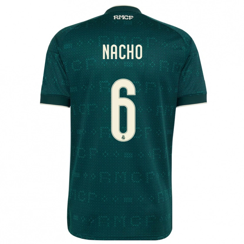 Danxen Niño Camiseta Nacho Fernandez #6 Gris Pizarra Oscuro Blanco 2ª Equipación 2026/27 La Camisa