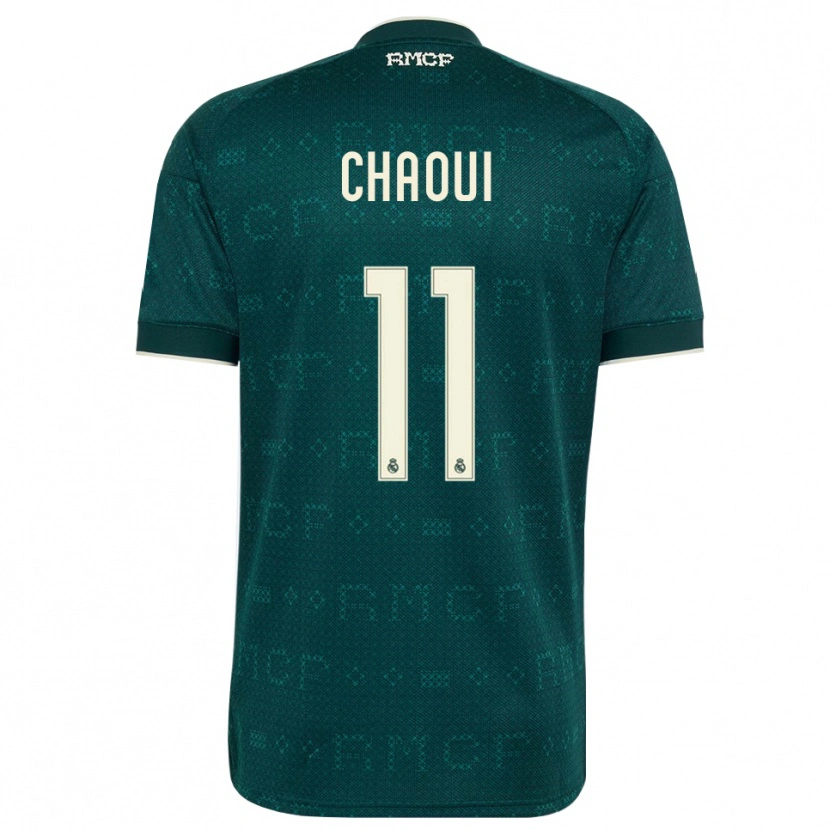 Danxen Niño Camiseta Omar Chaoui #11 Gris Pizarra Oscuro Blanco 2ª Equipación 2026/27 La Camisa