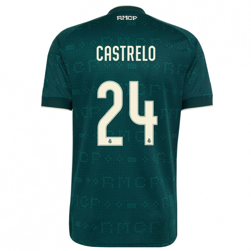 Danxen Niño Camiseta Gabri Castrelo #24 Gris Pizarra Oscuro Blanco 2ª Equipación 2026/27 La Camisa