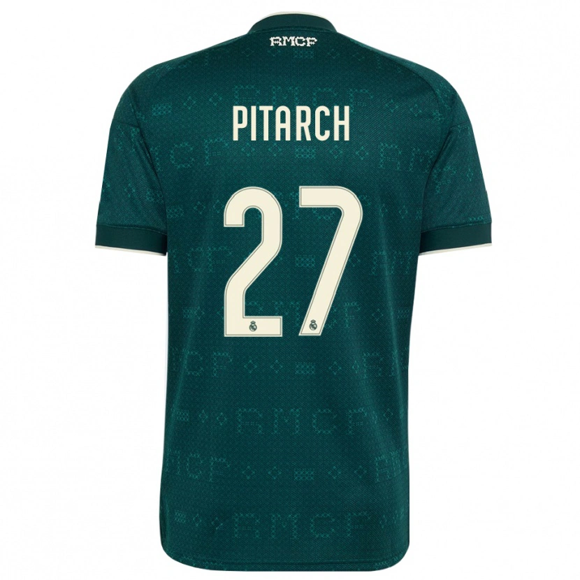 Danxen Niño Camiseta Thiago Pitarch #27 Gris Pizarra Oscuro Blanco 2ª Equipación 2026/27 La Camisa