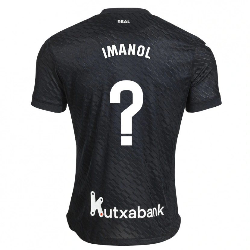 Danxen Niño Camiseta Imanol #0 Negro Blanco 2ª Equipación 2026/27 La Camisa