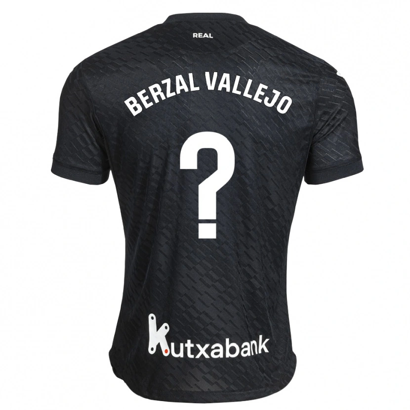 Danxen Niño Camiseta Asier Berzal Vallejo #0 Negro Blanco 2ª Equipación 2026/27 La Camisa