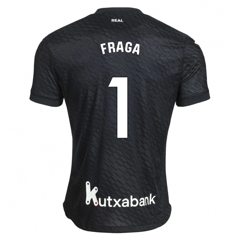 Danxen Niño Camiseta Aitor Fraga #1 Negro Blanco 2ª Equipación 2026/27 La Camisa