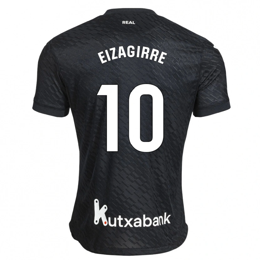 Danxen Niño Camiseta Nerea Eizagirre Lasa #10 Negro Blanco 2ª Equipación 2026/27 La Camisa