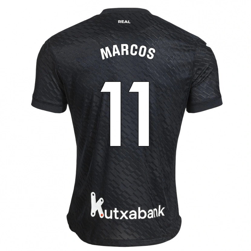 Danxen Niño Camiseta Cecilia Marcos Nabal #11 Negro Blanco 2ª Equipación 2026/27 La Camisa