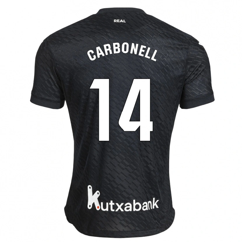 Danxen Niño Camiseta Tomy Carbonell #14 Negro Blanco 2ª Equipación 2026/27 La Camisa