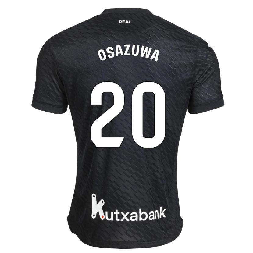 Danxen Niño Camiseta Sydney Osazuwa #20 Negro Blanco 2ª Equipación 2026/27 La Camisa