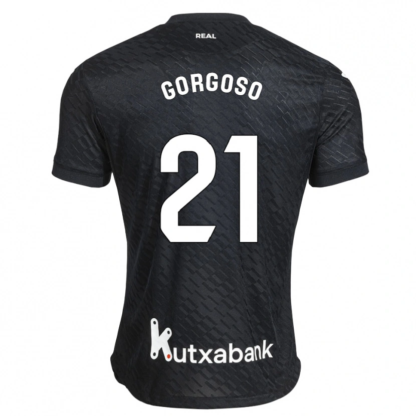 Danxen Niño Camiseta Emma Ramirez Gorgoso #21 Negro Blanco 2ª Equipación 2026/27 La Camisa