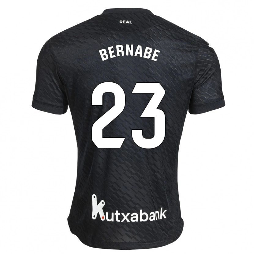 Danxen Niño Camiseta Alejandra Bernabé De Santiago #23 Negro Blanco 2ª Equipación 2026/27 La Camisa