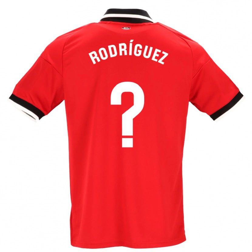 Danxen Niño Camiseta René Rodríguez #0 Negro Blanco Rojo 2ª Equipación 2026/27 La Camisa