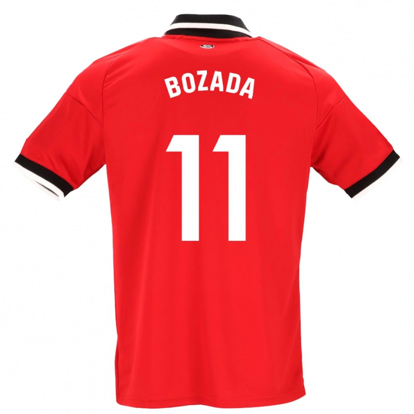 Danxen Niño Camiseta José Antonio Bozada #11 Negro Blanco Rojo 2ª Equipación 2026/27 La Camisa