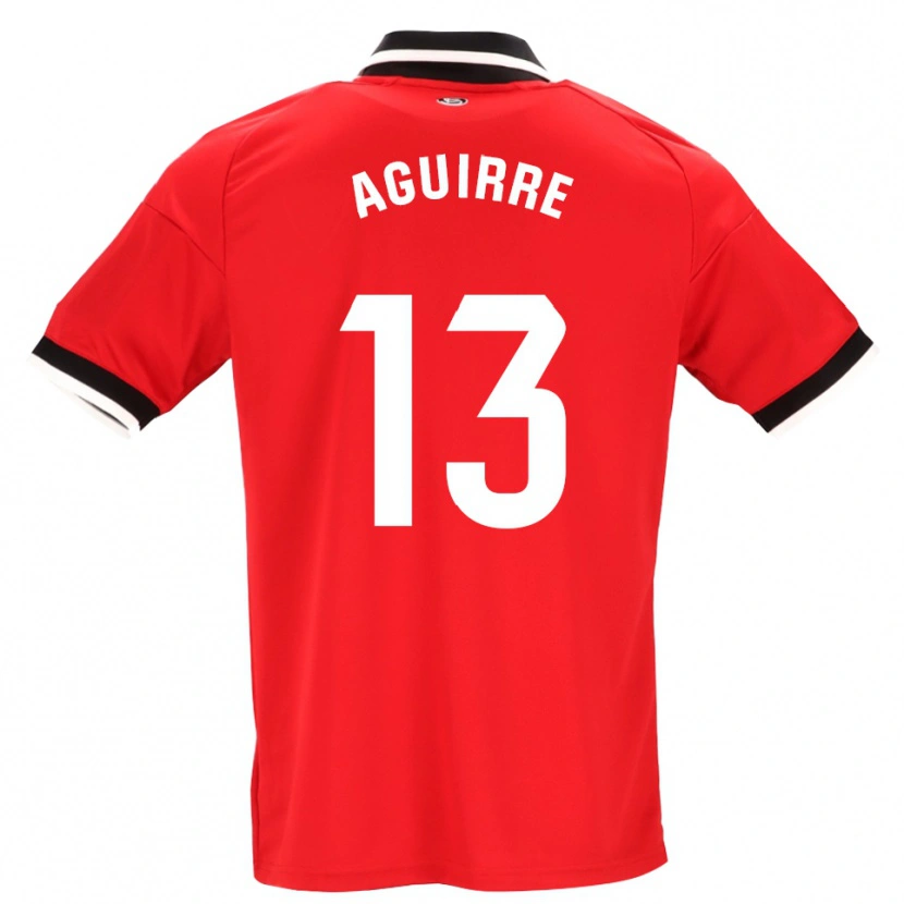 Danxen Niño Camiseta Yolanda Aguirre #13 Negro Blanco Rojo 2ª Equipación 2026/27 La Camisa