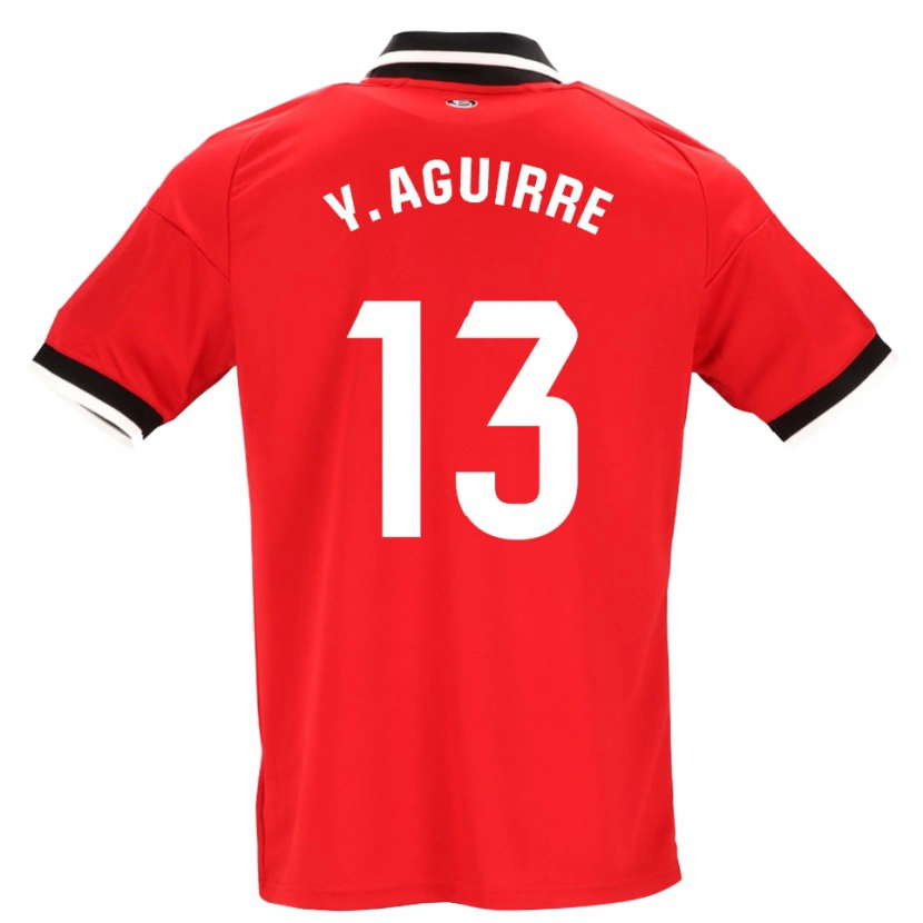 Danxen Niño Camiseta Yolanda Aguirre Gutiérrez #13 Negro Blanco Rojo 2ª Equipación 2026/27 La Camisa