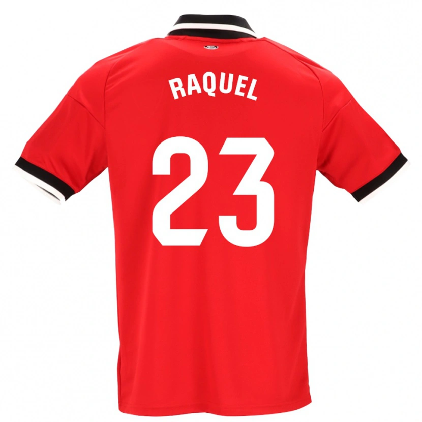 Danxen Niño Camiseta Raquel Morcillo #23 Negro Blanco Rojo 2ª Equipación 2026/27 La Camisa