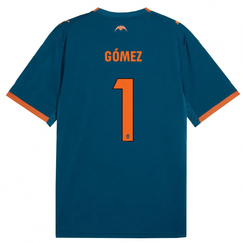 Danxen Niño Camiseta Alain Gómez #1 Azul Acero Naranja 2ª Equipación 2026/27 La Camisa