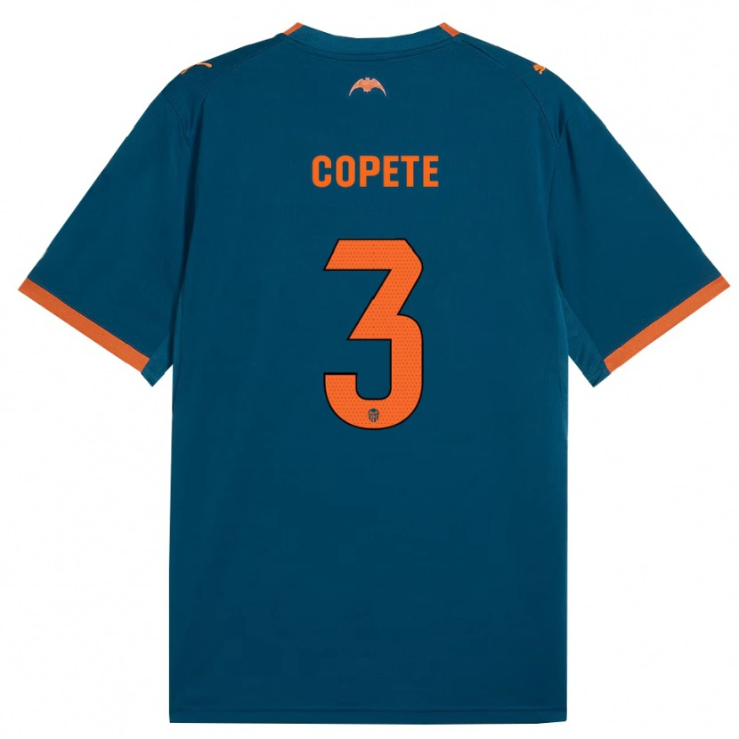 Danxen Niño Camiseta José Copete #3 Azul Acero Naranja 2ª Equipación 2026/27 La Camisa