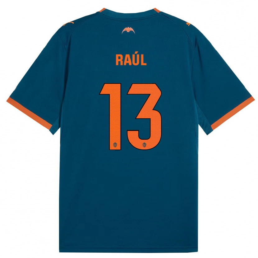 Danxen Niño Camiseta Raúl Jiménez #13 Azul Acero Naranja 2ª Equipación 2026/27 La Camisa
