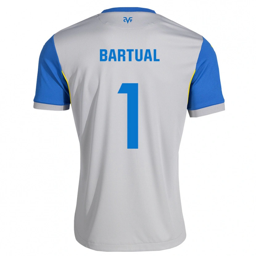 Danxen Niño Camiseta Kike Bartual #1 Azul Lanzador Gris 2ª Equipación 2026/27 La Camisa