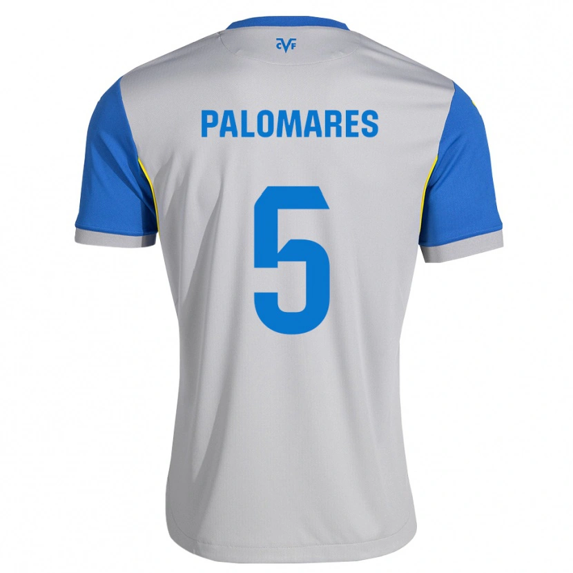 Danxen Niño Camiseta Alejandro Palomares #5 Azul Lanzador Gris 2ª Equipación 2026/27 La Camisa
