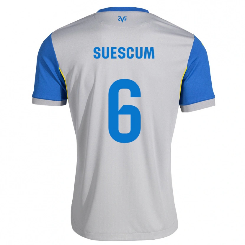 Danxen Niño Camiseta Hugo Suescum #6 Azul Lanzador Gris 2ª Equipación 2026/27 La Camisa