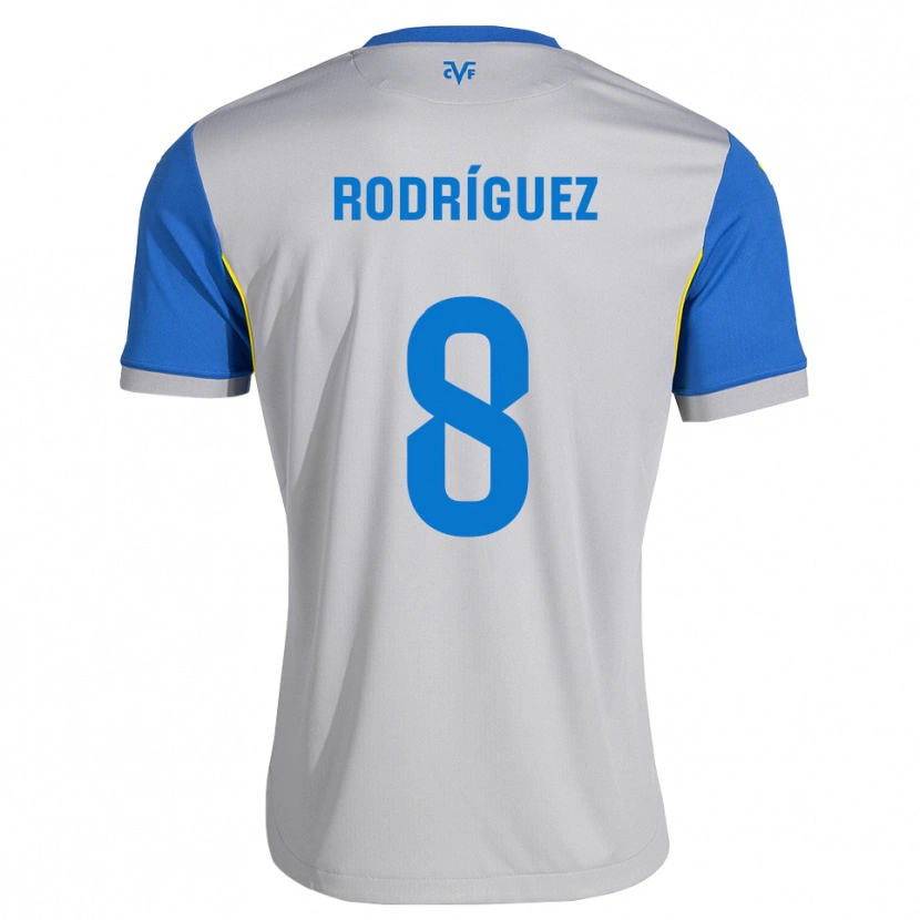 Danxen Niño Camiseta Unai Rodríguez #8 Azul Lanzador Gris 2ª Equipación 2026/27 La Camisa