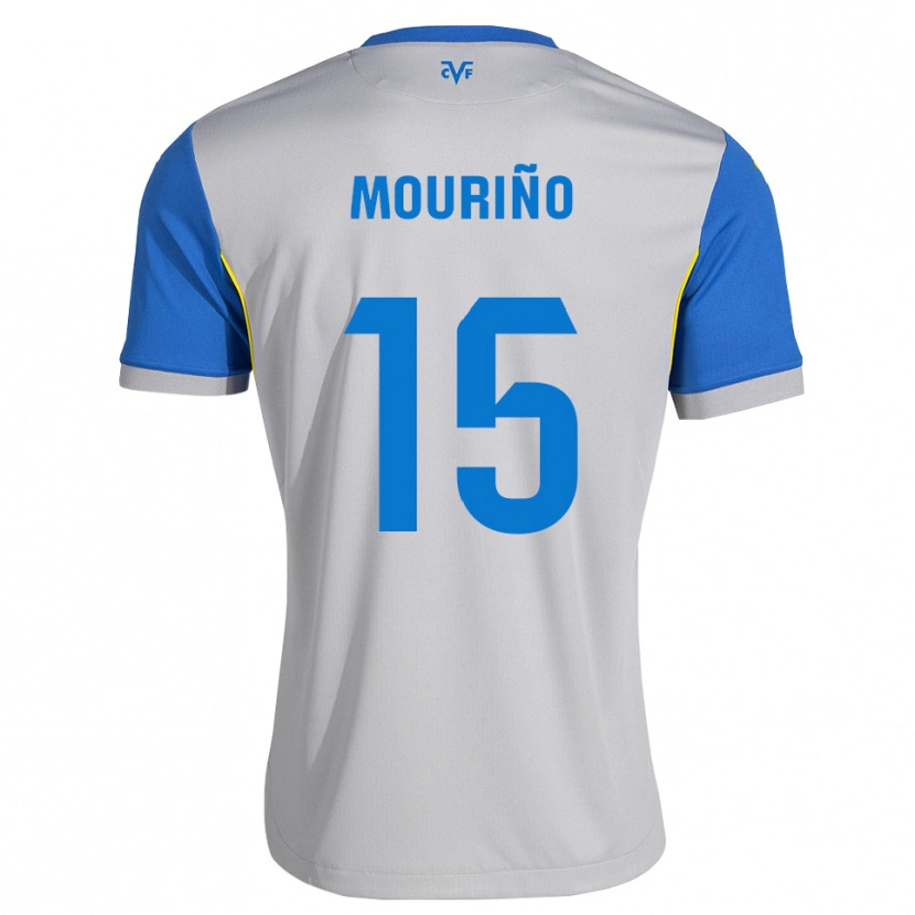 Danxen Niño Camiseta Santiago Mouriño #15 Azul Lanzador Gris 2ª Equipación 2026/27 La Camisa