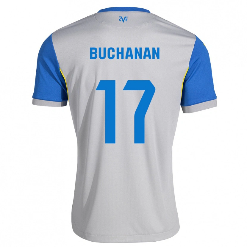 Danxen Niño Camiseta Tajon Buchanan #17 Azul Lanzador Gris 2ª Equipación 2026/27 La Camisa