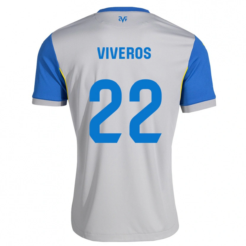 Danxen Niño Camiseta Facundo Viveros #22 Azul Lanzador Gris 2ª Equipación 2026/27 La Camisa