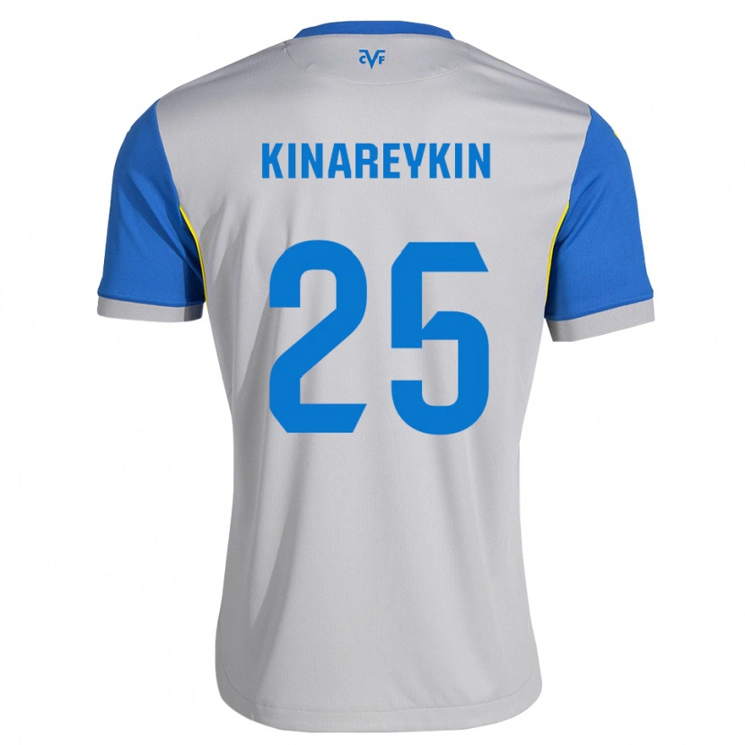 Danxen Niño Camiseta Yakiv Kinareykin #25 Azul Lanzador Gris 2ª Equipación 2026/27 La Camisa
