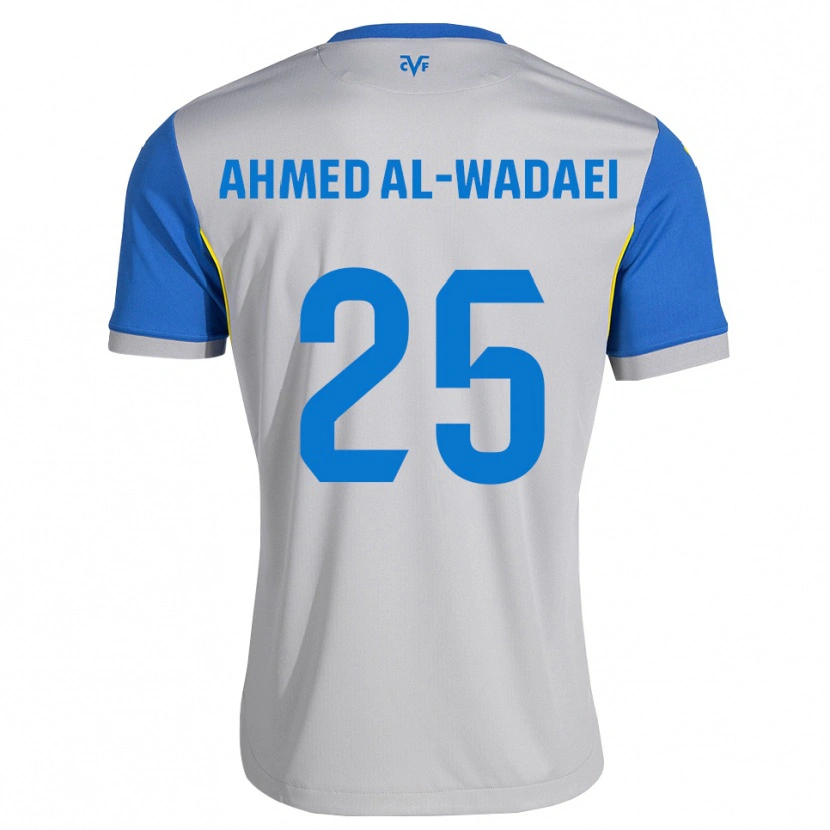 Danxen Niño Camiseta Sayed Ahmed Al-Wadaei #25 Azul Lanzador Gris 2ª Equipación 2026/27 La Camisa