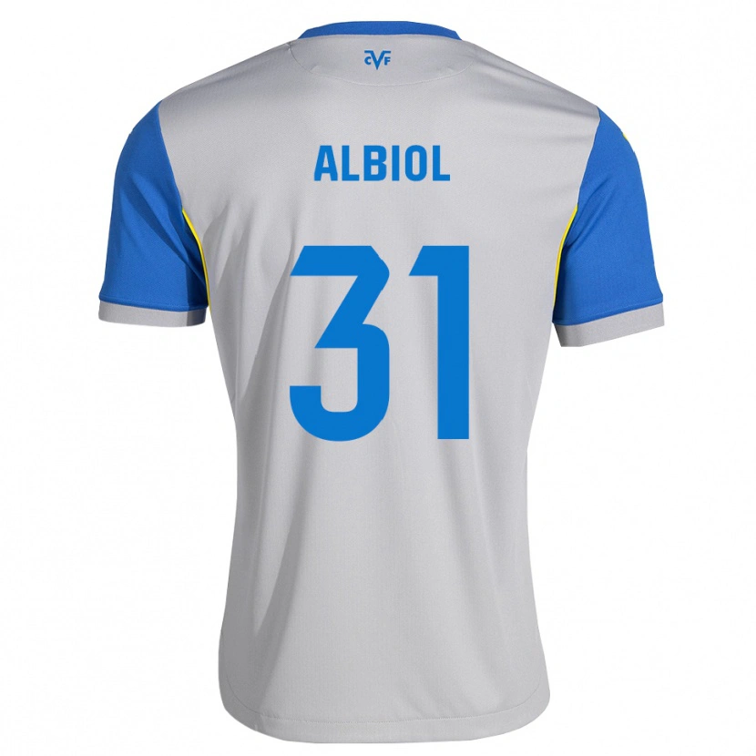 Danxen Niño Camiseta Thiago Albiol #31 Azul Lanzador Gris 2ª Equipación 2026/27 La Camisa